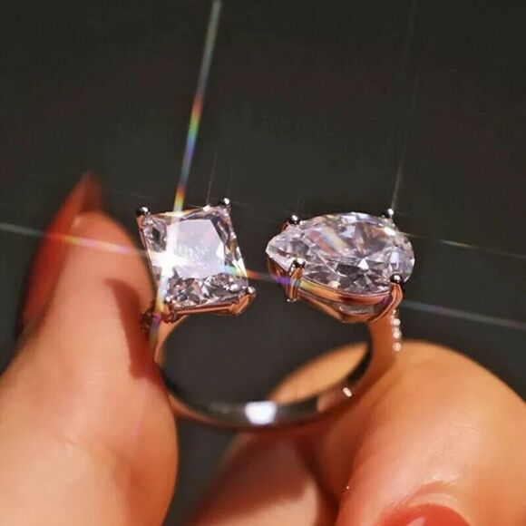 ✨ 🆕 ✨ Elegant PINK SAPPHIRE Multi Gemstone Ring✨ - Picture 5 of 11